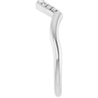 Double Claw-Prong Three-Stone Engagement Ring or Band