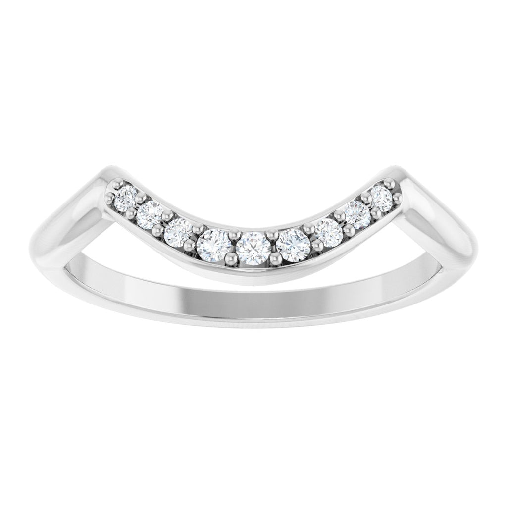 Double Claw-Prong Three-Stone Engagement Ring or Band