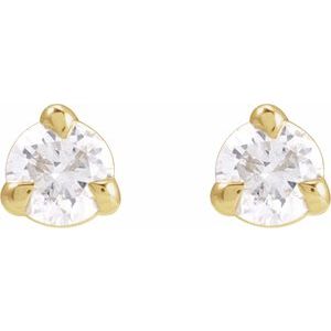 Round 3-Prong Pre-Notched Claw Earring