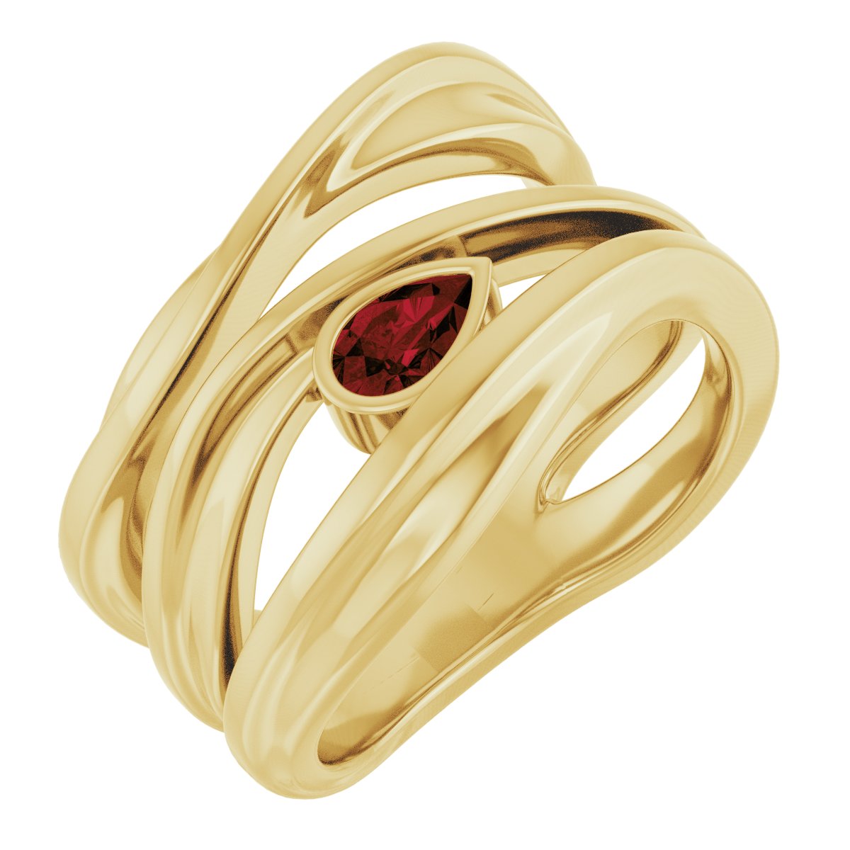 Accented Negative Space Ring