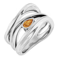 Accented Negative Space Ring