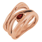 Accented Negative Space Ring