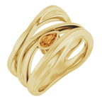 Accented Negative Space Ring