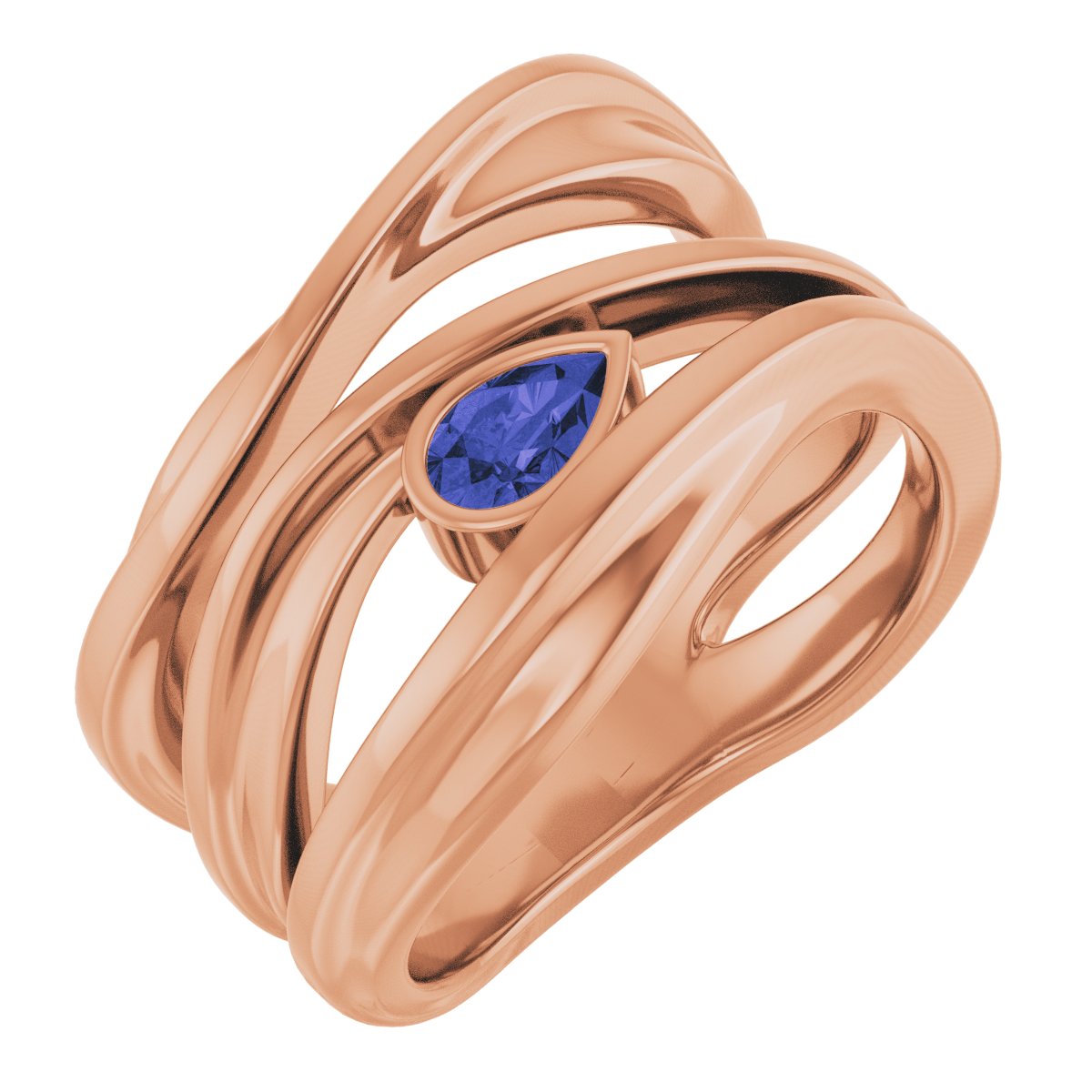 Accented Negative Space Ring