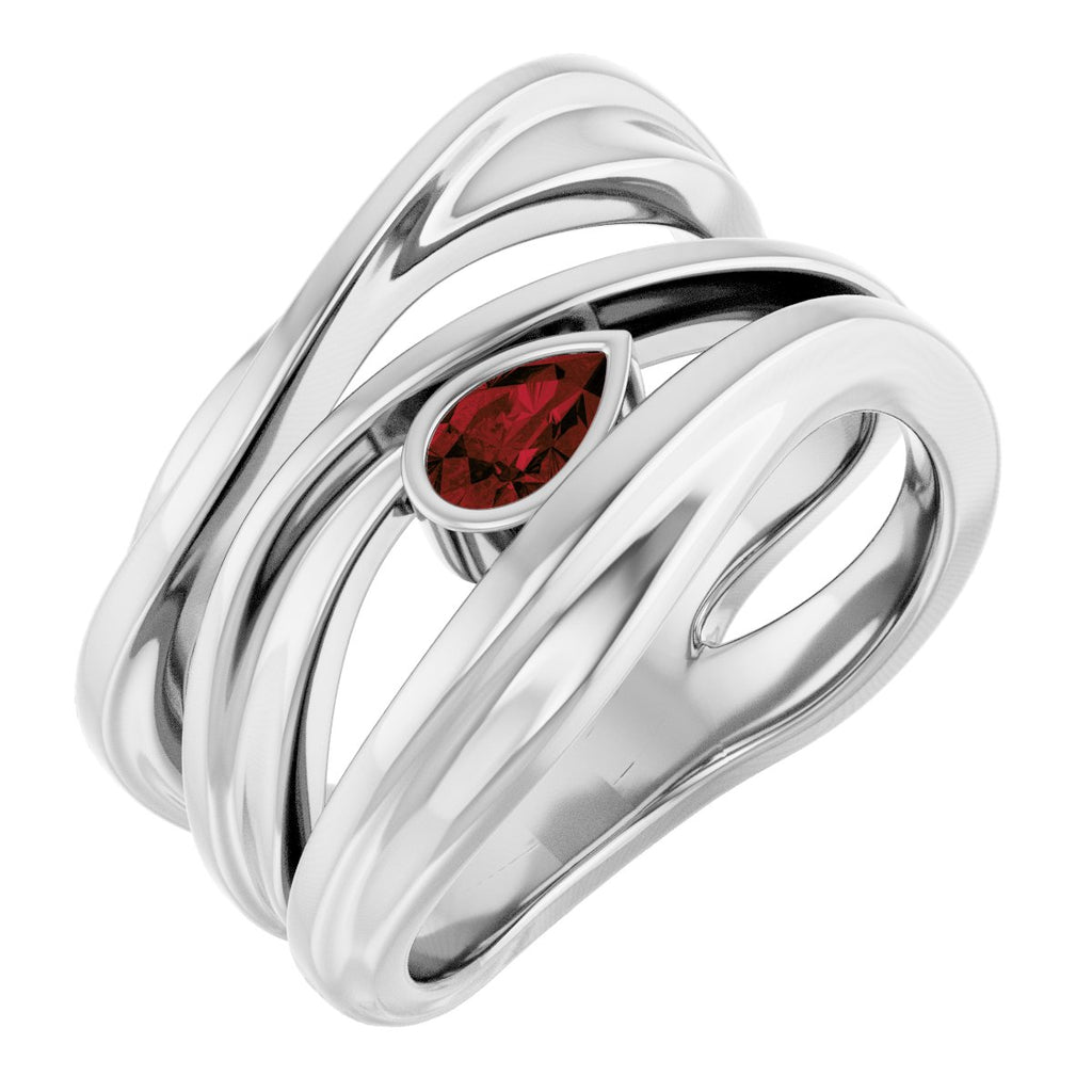 Accented Negative Space Ring