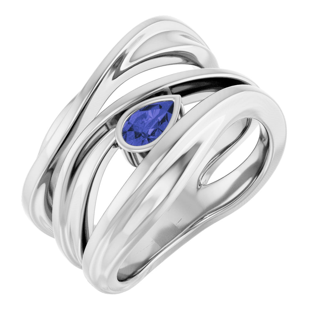 Accented Negative Space Ring
