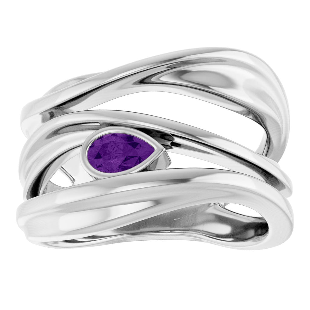 Accented Negative Space Ring