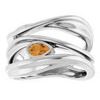 Accented Negative Space Ring