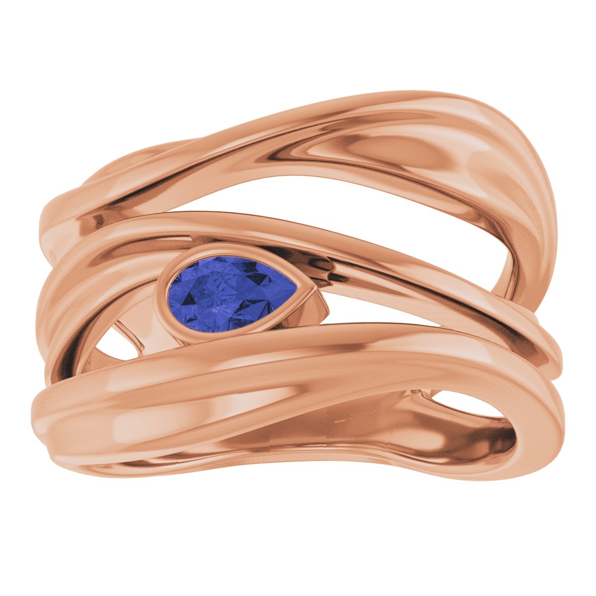 Accented Negative Space Ring
