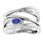 Accented Negative Space Ring