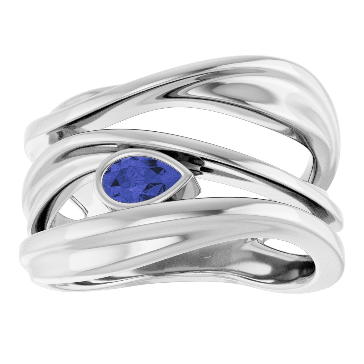 Accented Negative Space Ring