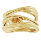 Accented Negative Space Ring