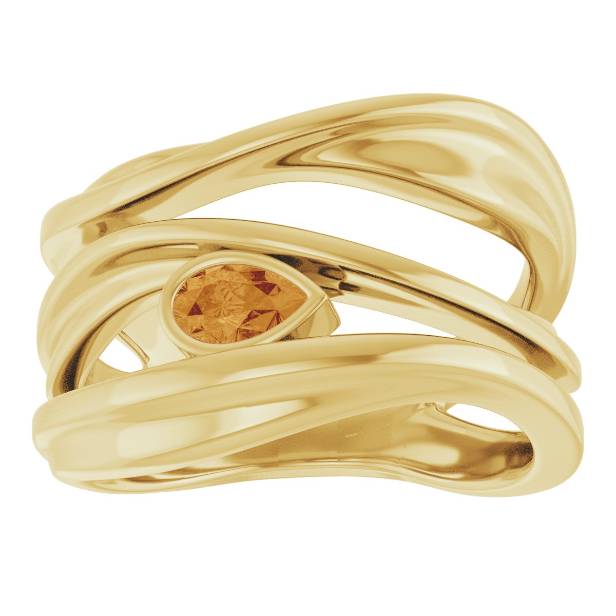 Accented Negative Space Ring