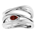 Accented Negative Space Ring