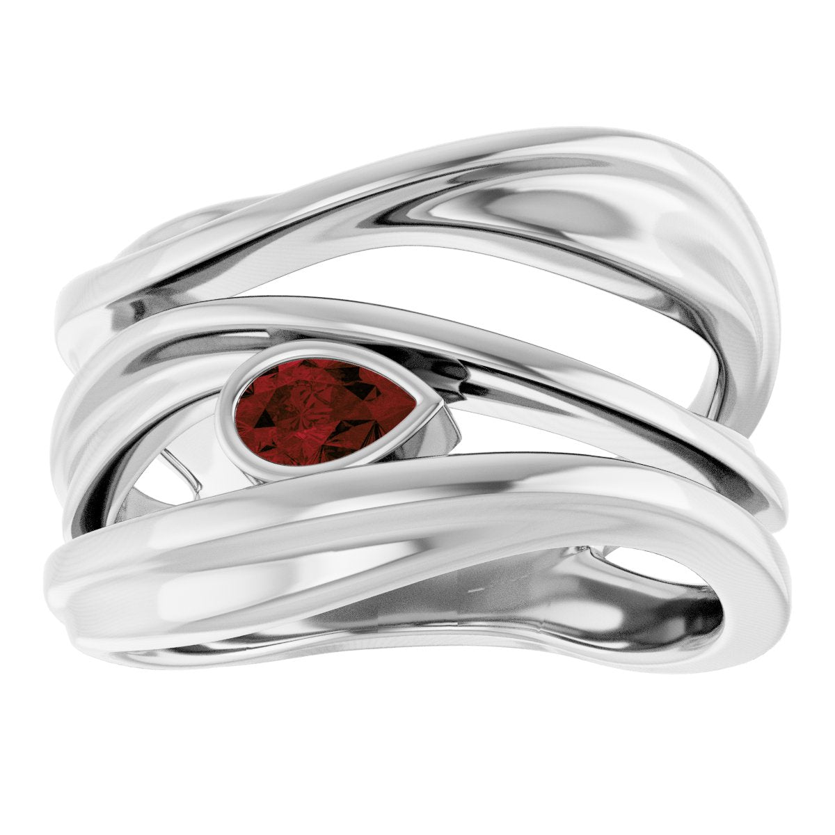 Accented Negative Space Ring