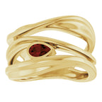 Accented Negative Space Ring