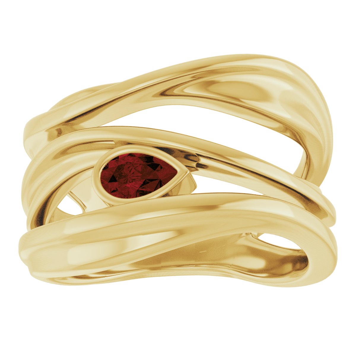 Accented Negative Space Ring