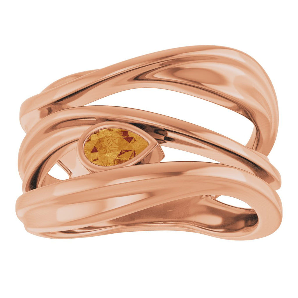 Accented Negative Space Ring
