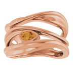 Accented Negative Space Ring