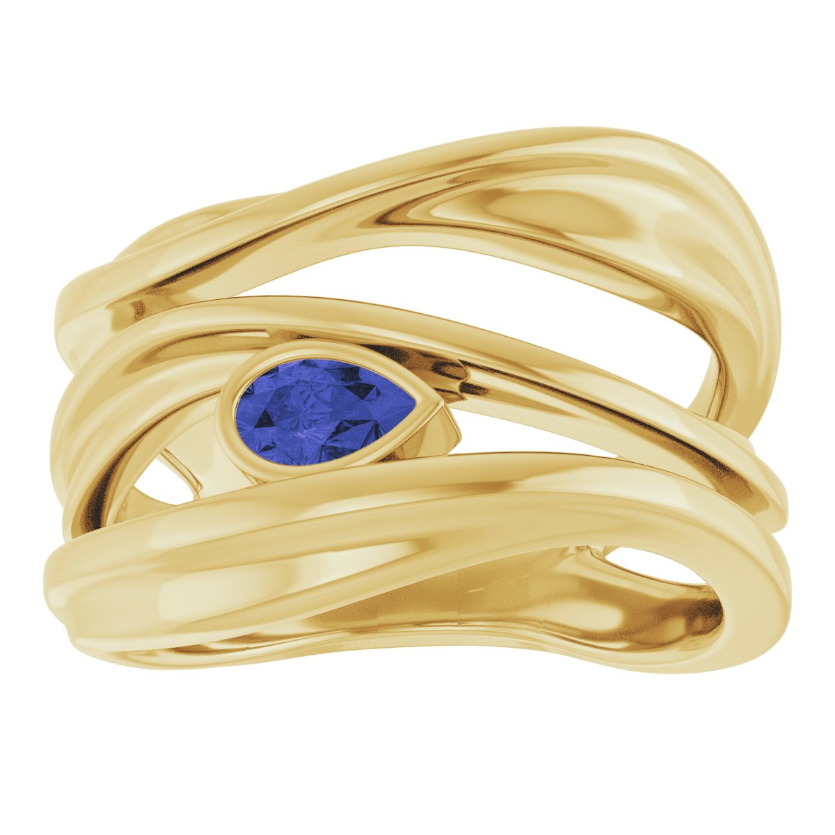 Accented Negative Space Ring