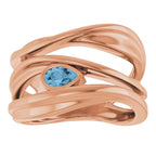 Accented Negative Space Ring