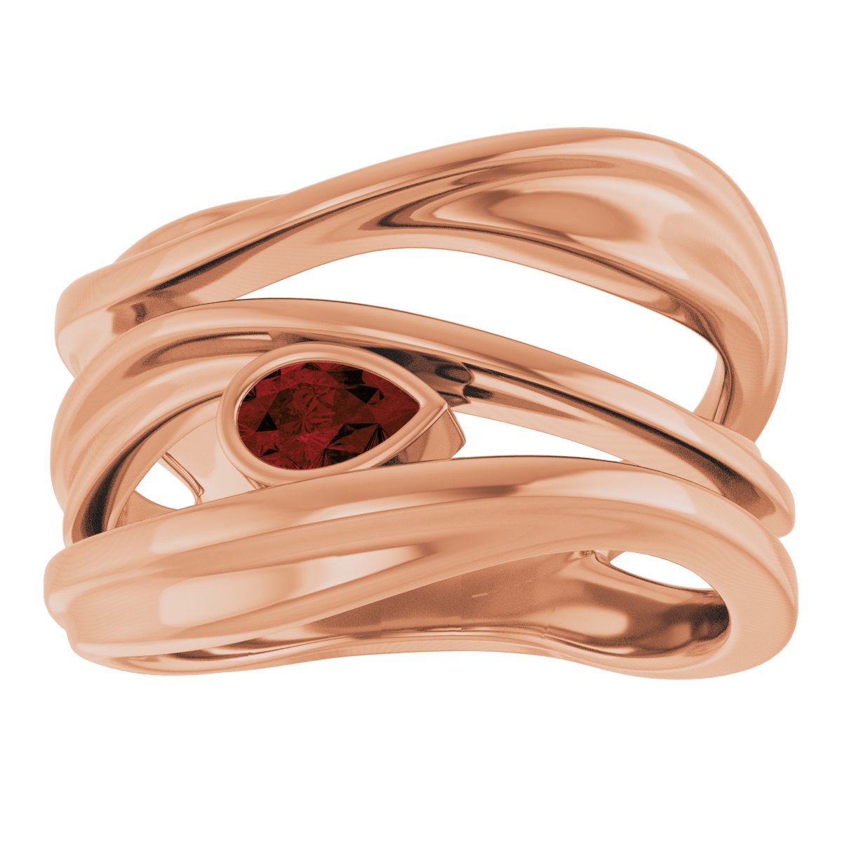 Accented Negative Space Ring