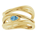 Accented Negative Space Ring
