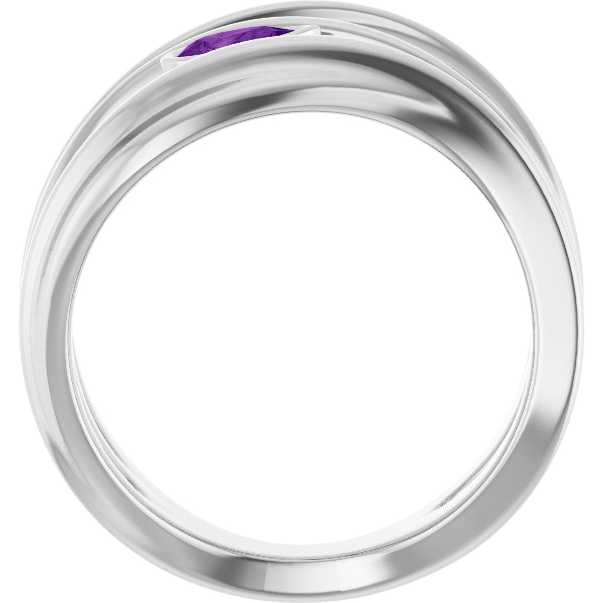 Accented Negative Space Ring
