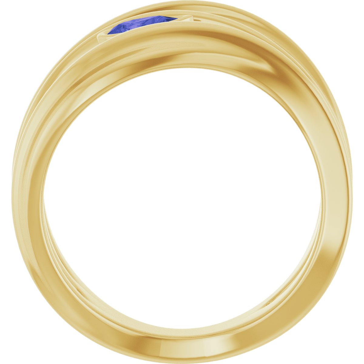 Accented Negative Space Ring
