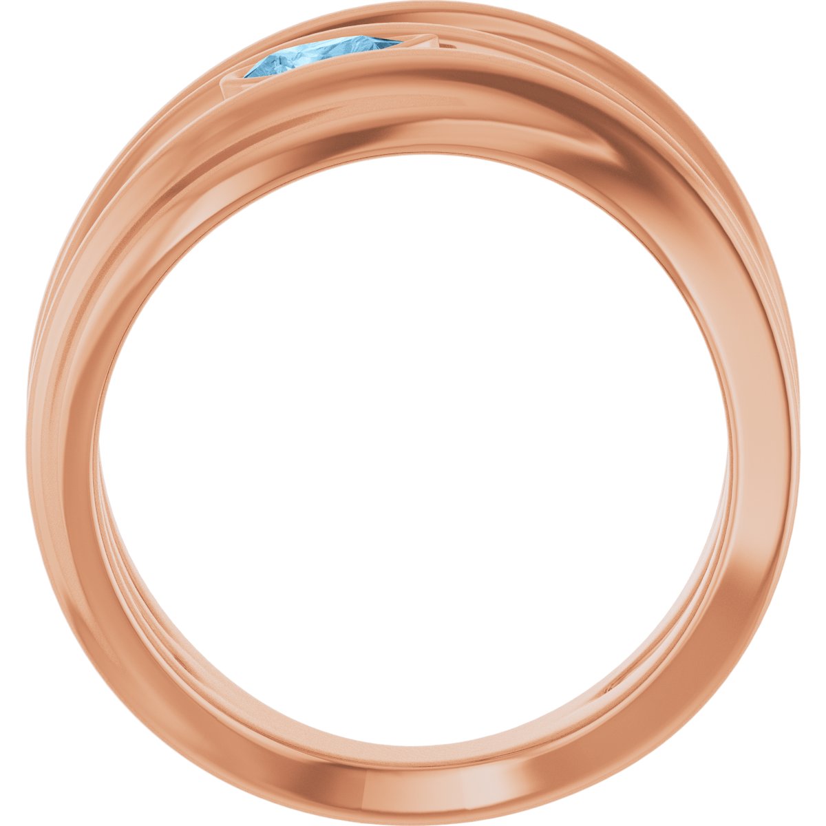 Accented Negative Space Ring