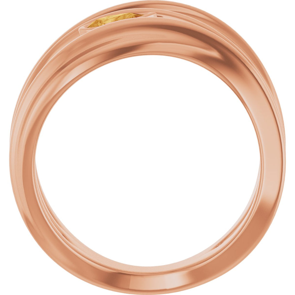 Accented Negative Space Ring