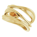 Accented Negative Space Ring
