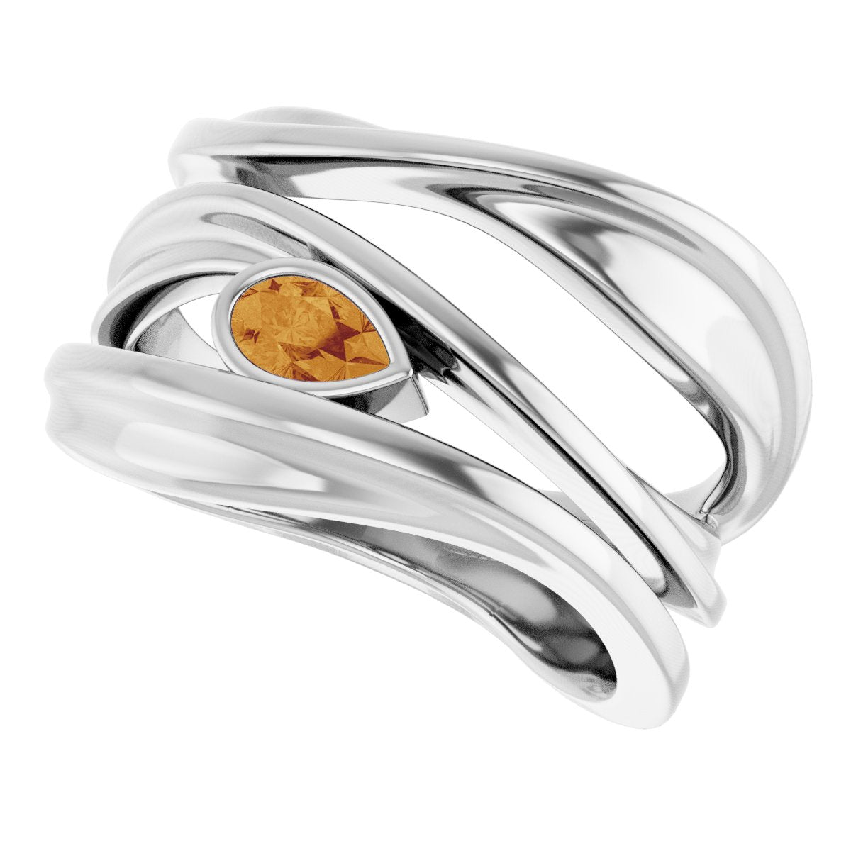 Accented Negative Space Ring