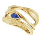 Accented Negative Space Ring