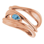 Accented Negative Space Ring