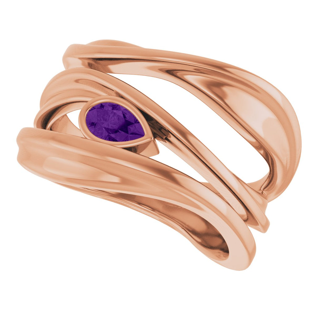 Accented Negative Space Ring