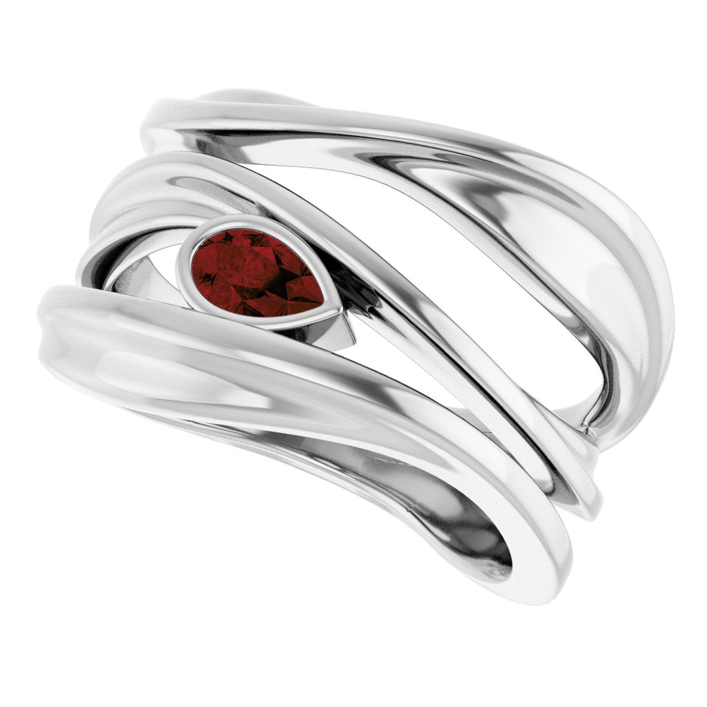 Accented Negative Space Ring