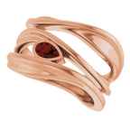 Accented Negative Space Ring