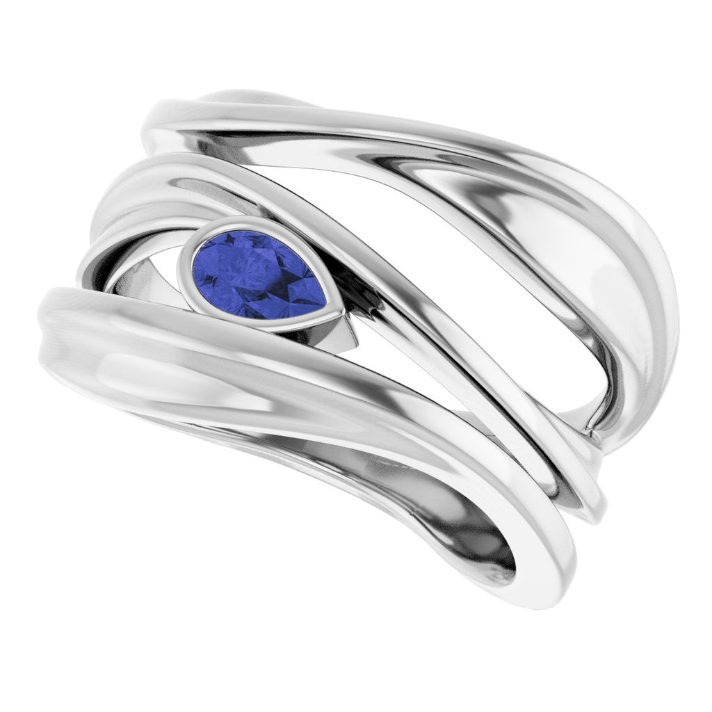 Accented Negative Space Ring