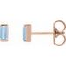Straight Baguette Channel-Set Stud Earrings