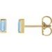 Straight Baguette Channel-Set Stud Earrings