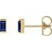 Straight Baguette Channel-Set Stud Earrings