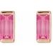 Straight Baguette Channel-Set Stud Earrings