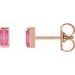 Straight Baguette Channel-Set Stud Earrings