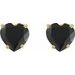 Heart 4-Prong Stud Earrings