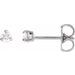 Round 3-Prong Pre-Notched Claw Earring