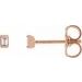 Straight Baguette Channel-Set Stud Earrings