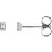 Straight Baguette Channel-Set Stud Earrings