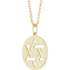 Star of David Necklace or Pendant