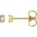 Straight Baguette Channel-Set Stud Earrings